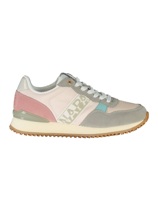 Sneakers Chic Pink Laced Sneakers with Logo Detail 120,00 € 196249736708 | Planet-Deluxe