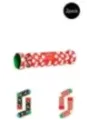 Weihnachtsstrümpfe Candy Cane Muster Geschenkset