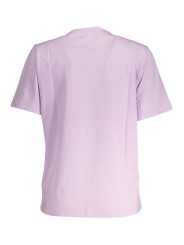Tops & T-Shirts Chic Pink Organic Cotton Tee with Logo Print 40,00 € 8300825529482 | Planet-Deluxe