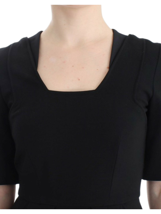 Dresses Elegant Black Short Sleeve Venus Dress 540,00 € 8051569802789 | Planet-Deluxe