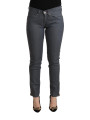 Jeans & Pants Chic Slim Fit Grey Denim Delight 200,00 € 7333413044341 | Planet-Deluxe