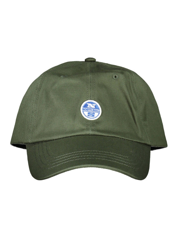 Hats & Caps Green Cotton Cap with Visor and Logo Accent 40,00 € 8300825562779 | Planet-Deluxe