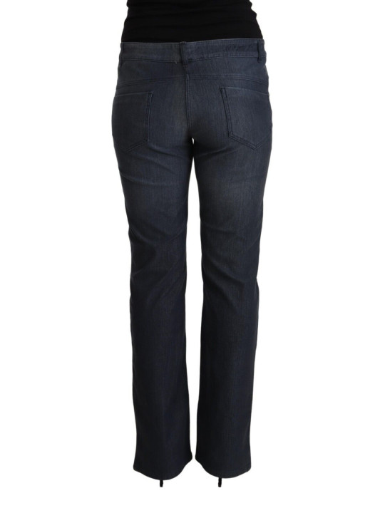 Jeans & Pants Chic Dark Blue Straight Cut Jeans 350,00 € 7333413044488 | Planet-Deluxe