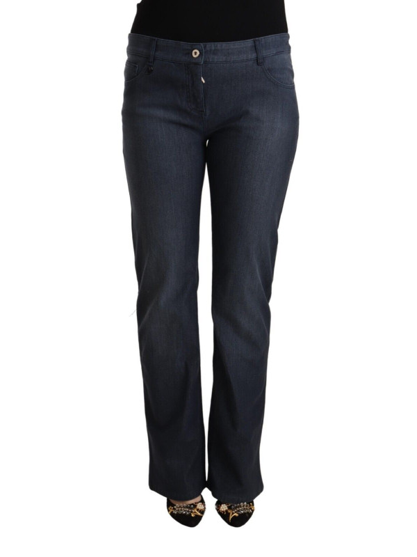 Jeans & Pants Chic Dark Blue Straight Cut Jeans 350,00 € 7333413044488 | Planet-Deluxe