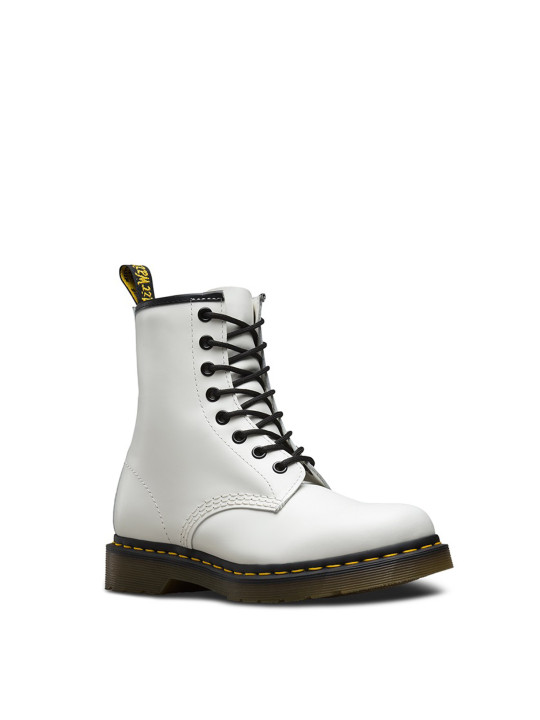 Weiße Dr. Martens Stiefeletten