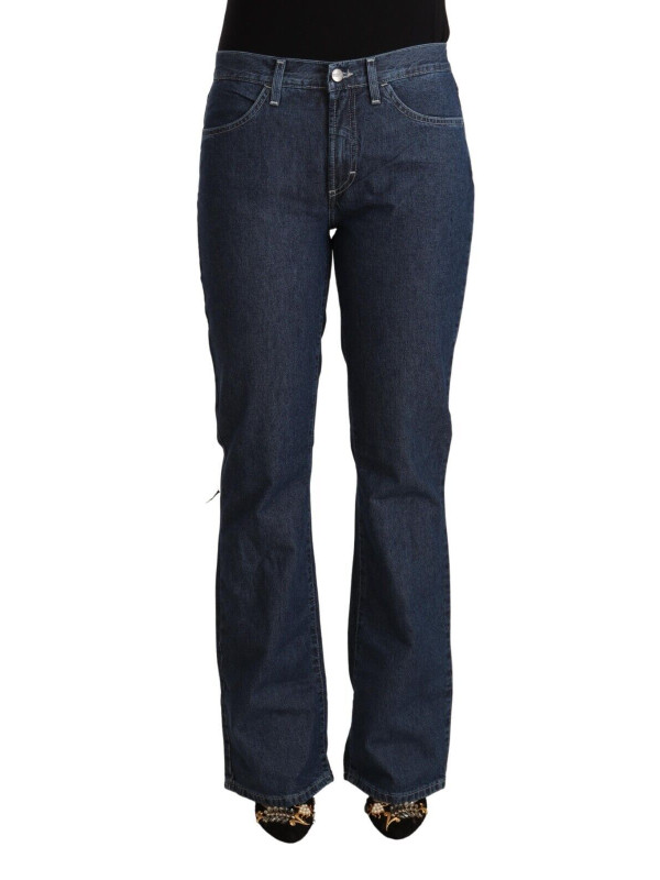 Jeans & Pants Elegant Flared Cotton Jeans 300,00 € 7333413044501 | Planet-Deluxe