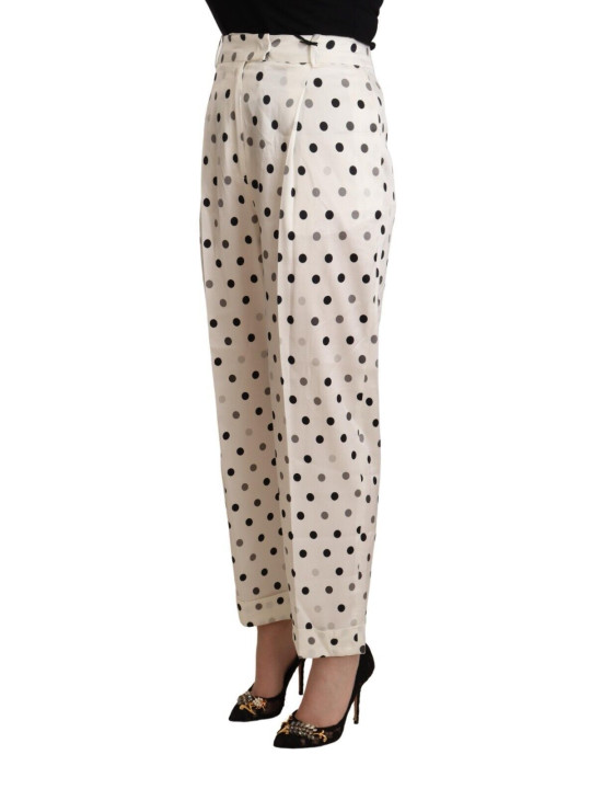 Jeans & Pants Chic High Waist Polka Dotted Tapered Pants 850,00 € 7333413044686 | Planet-Deluxe