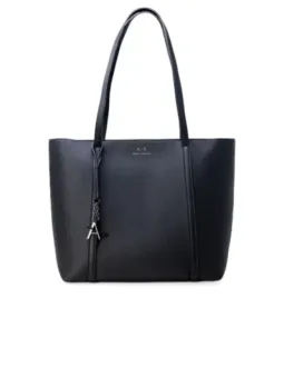 Graue Armani Exchange Handtasche Leder