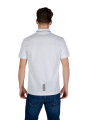 Weißes EA7 Poloshirt mit Piping