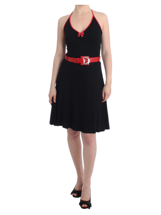 Dresses Elegant Black Palladio Knee-Length Dress 380,00 € 7333413007117 | Planet-Deluxe