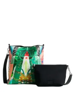 Bunte Desigual Tasche und Schwarz
