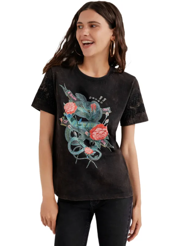 Desigual - Desigual T-Shirt Donna Desigual - Desigual T-Shirt Donna