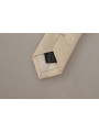 Ties & Bowties Elegant Off-White Silk Bow Tie 200,00 € 8054802873845 | Planet-Deluxe