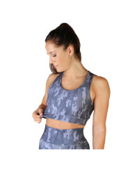 Graue Camo Sport-BH mit Mesh