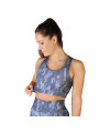 Graue Camo Sport-BH mit Mesh