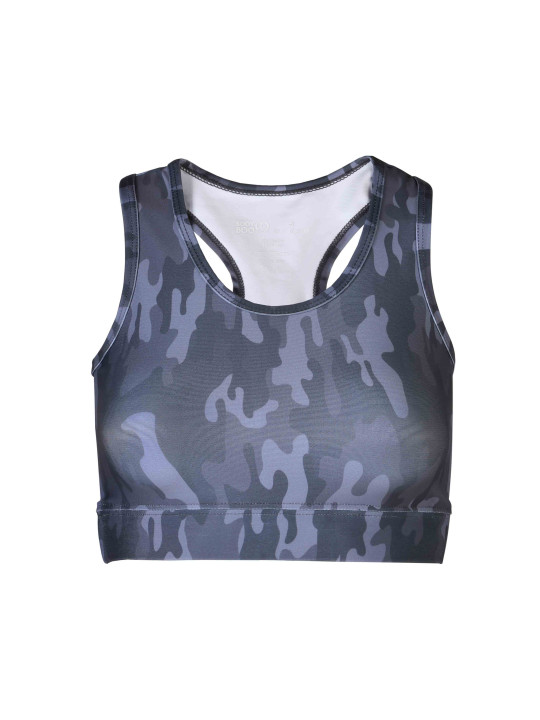 Grauer Camo Sport-BH mit Stütz.