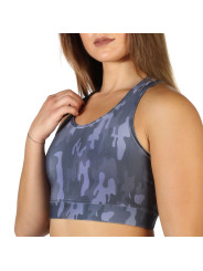 Graue Camo Sport-BH im Racerback-Design