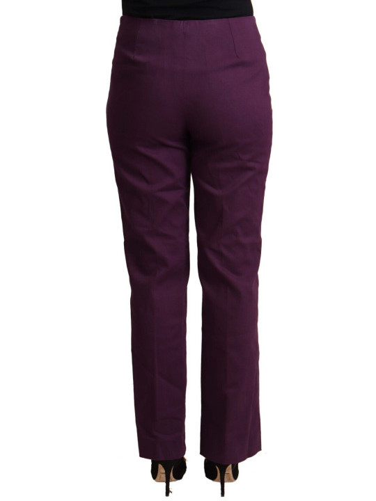 Jeans & Pants Elegant Violet High Waist Tapered Pants 250,00 € 7333413044853 | Planet-Deluxe