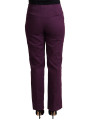 Jeans & Pants Elegant Violet High Waist Tapered Pants 250,00 € 7333413044853 | Planet-Deluxe