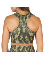 Grüner Camouflage Sport-BH Rückansicht