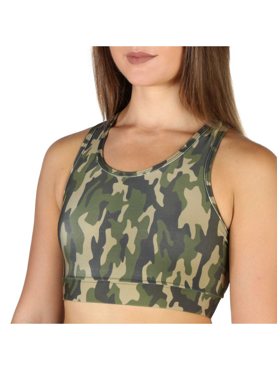Grüner Camo-Sport-BH für Damen