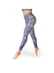 Graue Camo-Leggings mit hohem Bund
