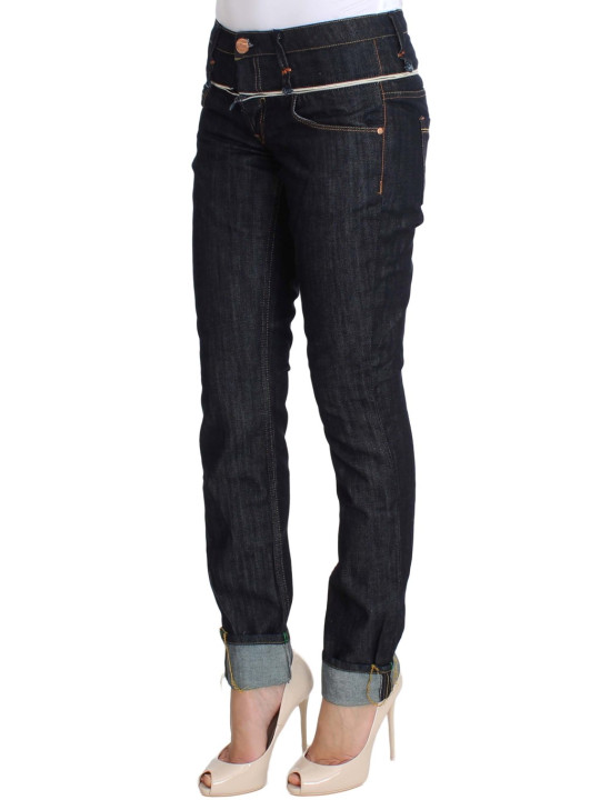 Jeans & Pants Elegant Straight Leg Dark Blue Jeans 200,00 € 8058091151111 | Planet-Deluxe