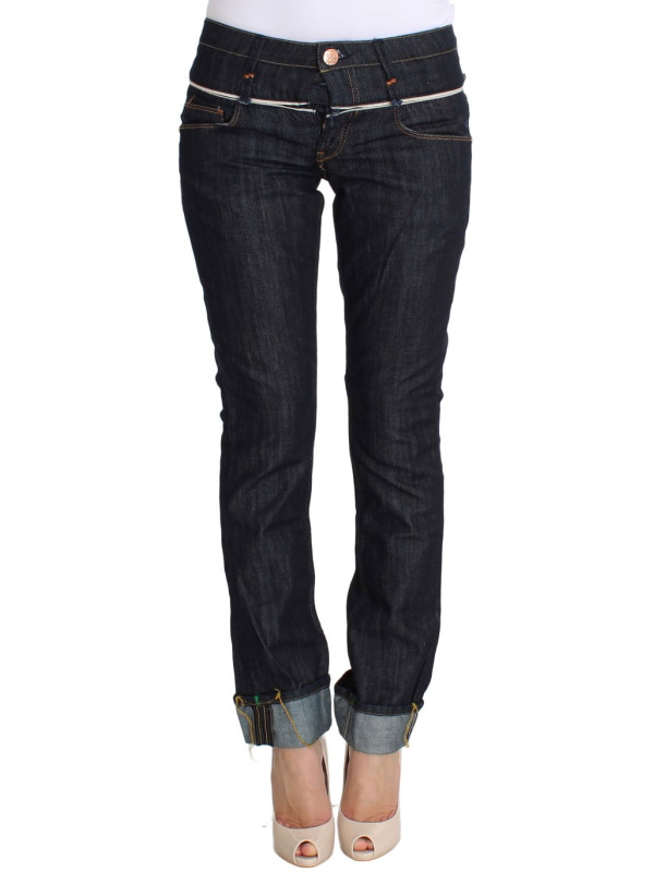 Jeans & Pants Elegant Straight Leg Dark Blue Jeans 200,00 € 8058091151111 | Planet-Deluxe