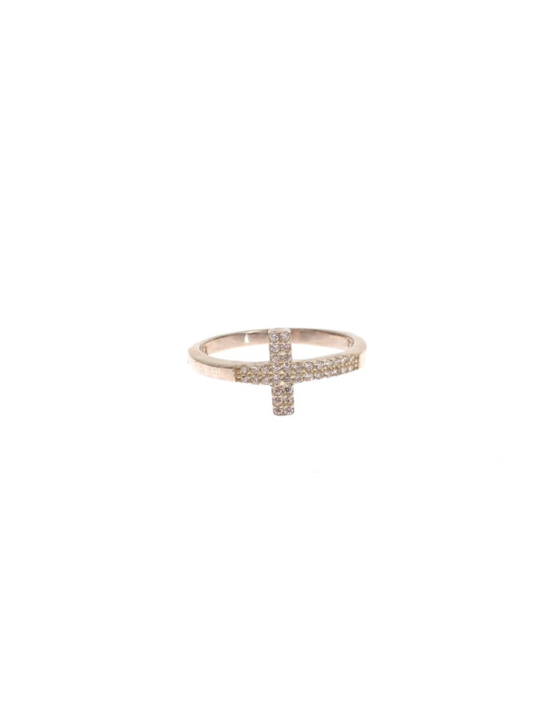 Rings Silver CZ Cross Statement Ring 110,00 € 8050246181188 | Planet-Deluxe