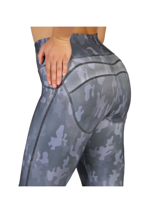 Camouflage Leggings mit Netztaschen