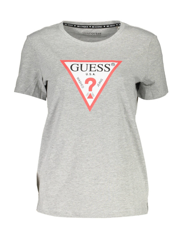 Tops & T-Shirts Elite Gray Organic Cotton Tee for Her 50,00 € 7620207283902 | Planet-Deluxe