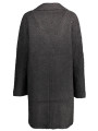 Jackets & Coats Chic Wool-Blend Black Coat with Signature Accents 210,00 € 8445110343234 | Planet-Deluxe