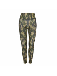 Grüne Camo-Leggings mit 3D-Textur