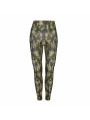 Grüne Camo-Leggings mit 3D-Textur