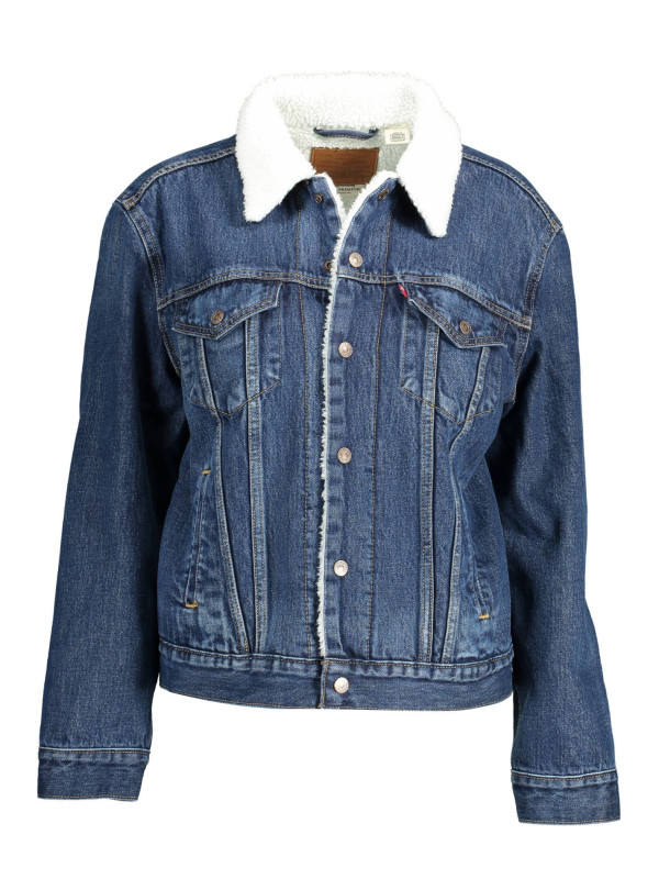Jackets & Coats Chic Denim Fur-Lined Jacket 170,00 € 5400898287982 | Planet-Deluxe