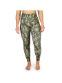 Grüne Camouflage Sport Leggings kurz