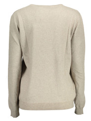 Sweaters Chic Beige Embroidered Logo Sweater 110,00 € 634336362077 | Planet-Deluxe