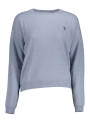 Sweaters Elegant Light Blue Embroidered Sweater 110,00 € 634416238063 | Planet-Deluxe