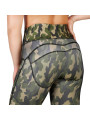 Grüne Camo-Leggings mit hoher Taille