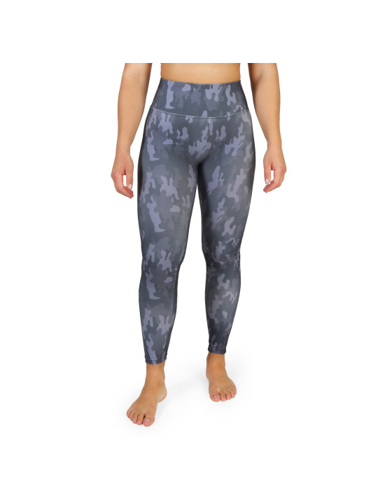 Graue Camo Leggings hoher Bund