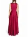 Rotes, langes Kleid mit Rückenausschnitt