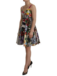 Dresses Elegant Patchwork Mini Dress in Vibrant Multicolor 2.700,00 € 8057155984176 | Planet-Deluxe