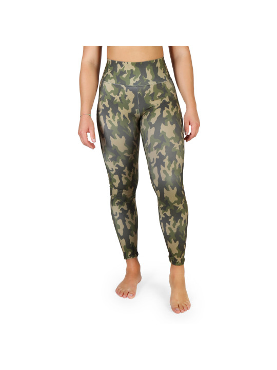Grüne Camo-Leggings für Sportaktivitäten