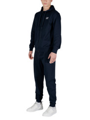 Navy EA7 Trainingsanzug mit weißen Schuhen