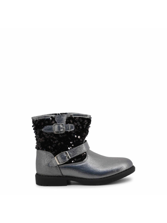 Silberne Jungenstiefel mit Pailletten