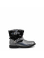 Silberne Jungenstiefel mit Pailletten