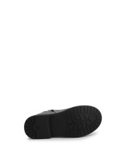 Silberne Lederstiefeletten für Damen