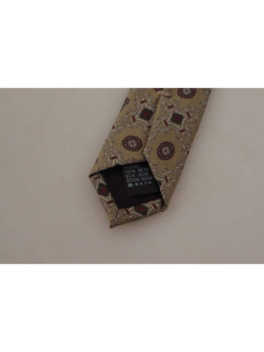 Ties & Bowties Elegant Silk Beige Necktie 300,00 € 8050249423292 | Planet-Deluxe