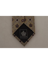Ties & Bowties Elegant Silk Beige Necktie 300,00 € 8050249423292 | Planet-Deluxe