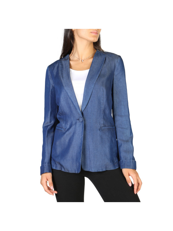 Armani Denim Blazer Dunkelblau Mittelang Armani Denim Blazer Dunkelblau Mittelang